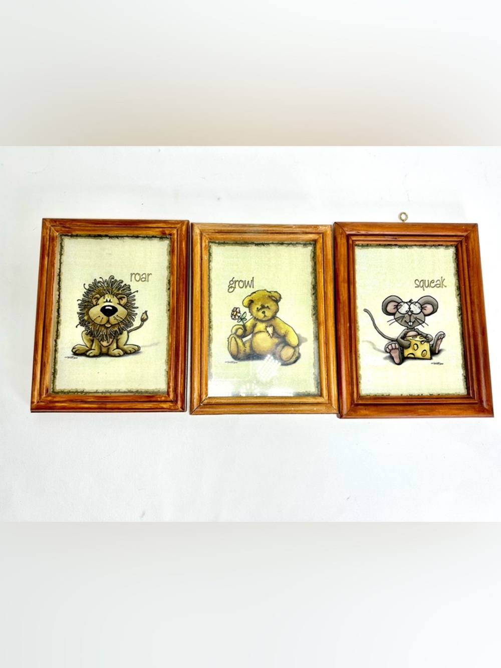 Vintage Figi Graphics Wildlife Nursery Prints set of 3